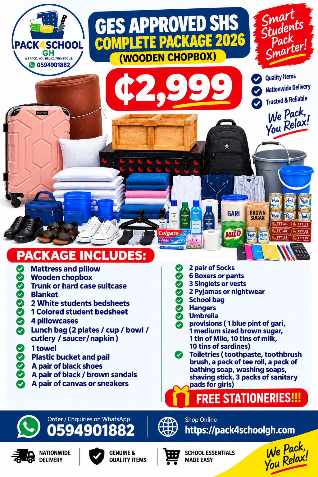 GES APPROVED COMPLETE PACKAGE ( wooden chopbox )